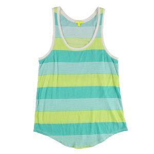 BDG Womens Stripes Multi-Width Tank Top, Green, NWT